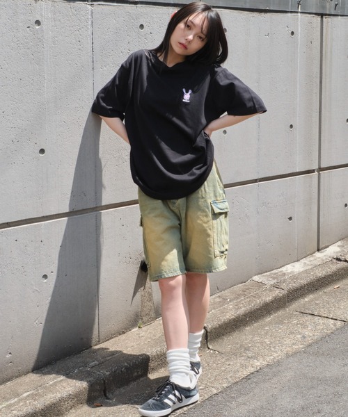 WEGO（ウィゴー）の「WEGO/グラフィックワンポイントT（Tシャツ/カットソー・メンズ・スミクロ/ネイビー/ホワイト系その他/ホワイト/アッシュグレー/ブラック・LARGE/MEDIUM）」の16枚目の写真