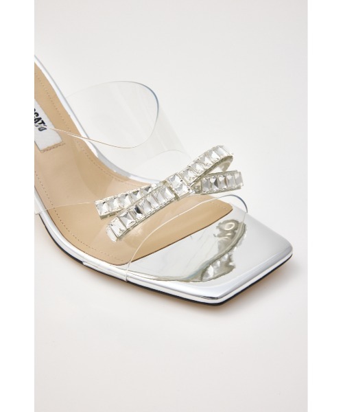 STACCATO(スタッカート)の「スィンリボンクリアヒールサンダル(サンダル・レディース・シルバー・22.5cm/23.0cm/23.5cm/24.0cm/24.5cm)」の9枚目の写真