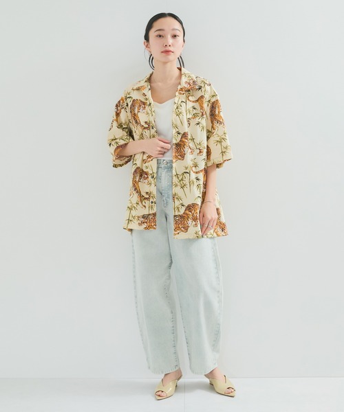 ブラウス シャツ 「MON YO/モンヨー」JAPANESE PATTERN ALOHA SHIRT レディース セール】【MON YO/モンヨー】JAPANESE PATTERN ALOHA SHIRT
