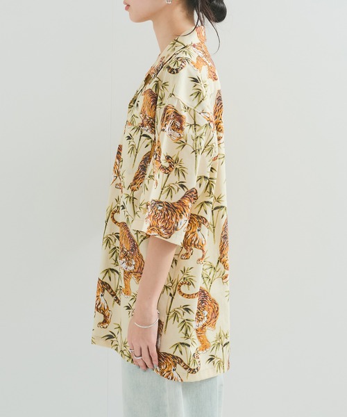 ブラウス シャツ 「MON YO/モンヨー」JAPANESE PATTERN ALOHA SHIRT レディース セール】【MON YO/モンヨー】JAPANESE PATTERN ALOHA SHIRT
