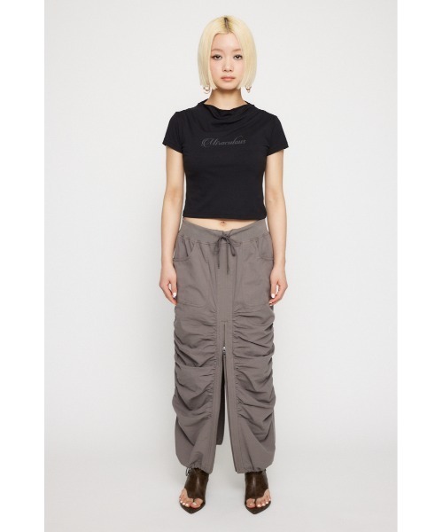 LAGUA GEM(ラグアジェム)の「NECK DRAPE Tシャツ(Tシャツ/カットソー・レディース・ブラック/アイボリー/ベージュ・FREE)」の16枚目の写真