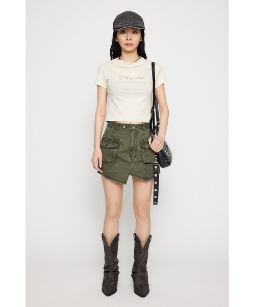 LAGUA GEM(ラグアジェム)の「NECK DRAPE Tシャツ(Tシャツ/カットソー・レディース・ブラック/アイボリー/ベージュ・FREE)」の19枚目の写真