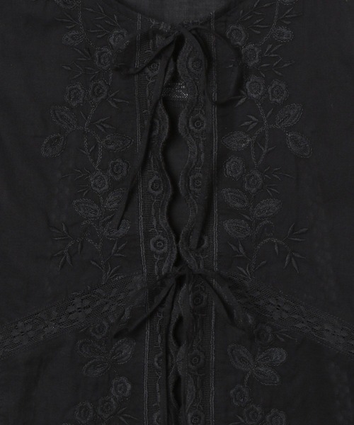 LEPSIM（レプシィム）の「レースリボンベスト　243202（ベスト・レディース・ブラック/オフホワイト・FREE）」の12枚目の写真