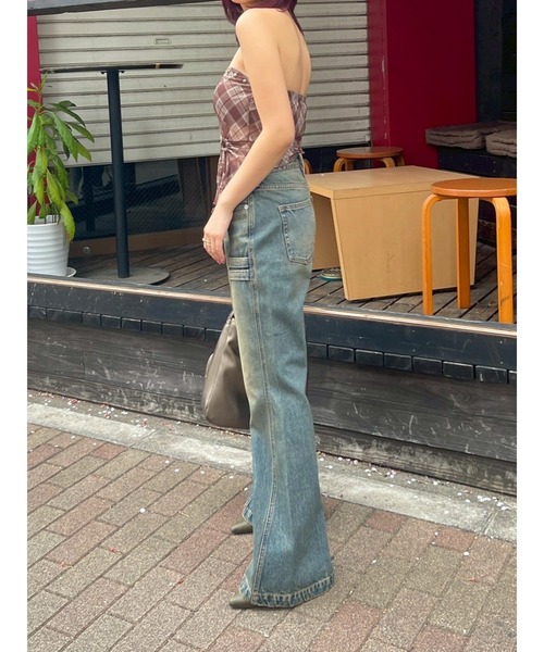 EVRIS（エヴリス）の「チェックベアトップ（キャミソール・レディース・ブラック/ブラウン・FREE）」の12枚目の写真