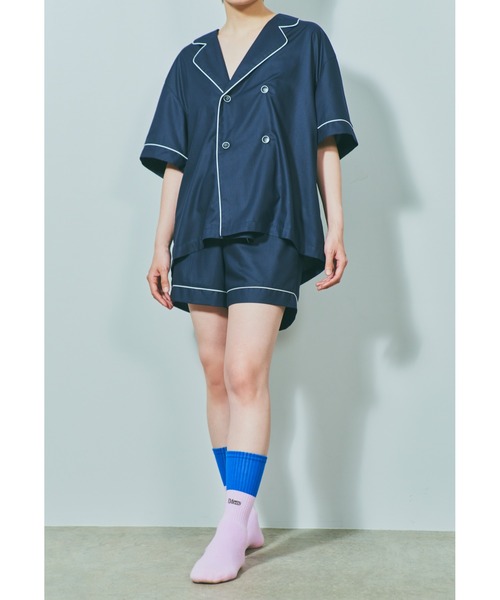 minius（ミニウス）の「【EM(em)】Room wear Short Pants/アートデザインルームウェア/ショートパンツ（その他パンツ・レディース・イエロー系その他/ブルー系その他2/ネイビー/ブルー系その他・MEDIUM）」の2枚目の写真
