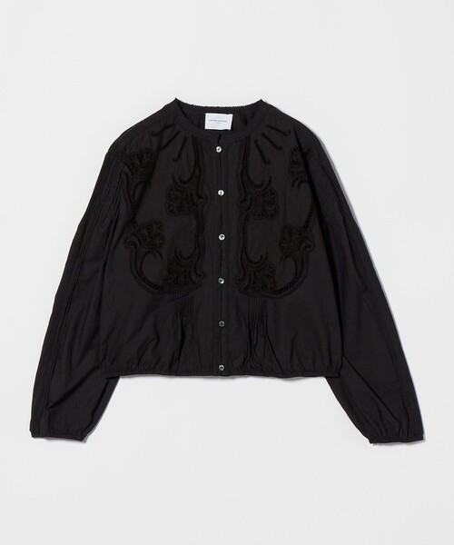 新品　UNITED ARROWS ポプリン エンブロイダリー ブラウス ポプリン エンブロイダリー ブラウス