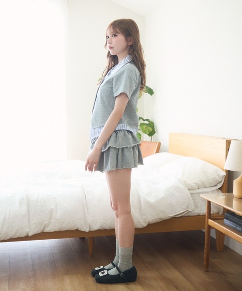 TITTY&CO.（ティティーアンドコー）の「レイヤードセーラーT（Tシャツ/カットソー・レディース・アイボリー/ネイビー/グレー・FREE）」の13枚目の写真