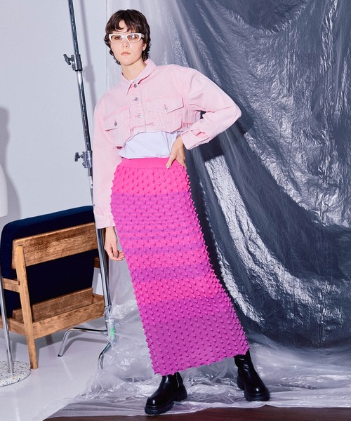 MAISON SPECIAL(メゾンスペシャル)の「デニムジャケット(デニムジャケット・レディース・ピンク・FREE)」の3枚目の写真