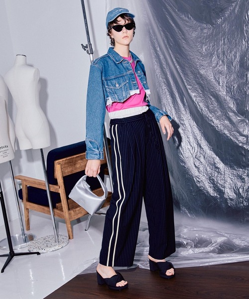 MAISON SPECIAL(メゾンスペシャル)の「デニムジャケット(デニムジャケット・レディース・ピンク・FREE)」の4枚目の写真