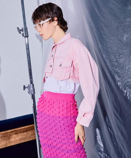 MAISON SPECIAL(メゾンスペシャル)の「デニムジャケット(デニムジャケット・レディース・ピンク・FREE)」の7枚目の写真