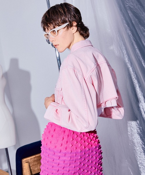 MAISON SPECIAL(メゾンスペシャル)の「デニムジャケット(デニムジャケット・レディース・ピンク・FREE)」の8枚目の写真