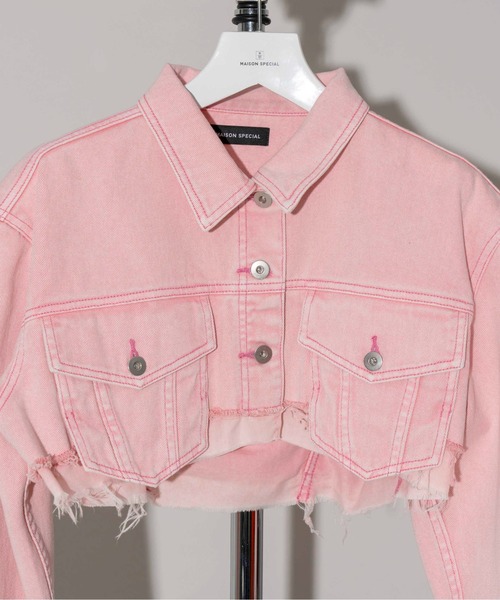 MAISON SPECIAL(メゾンスペシャル)の「デニムジャケット(デニムジャケット・レディース・ピンク・FREE)」の9枚目の写真
