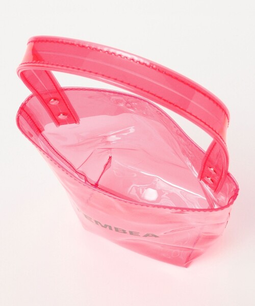 TEMBEA（テンベア）の「TEMBEA / BAGUETTE TOTE MINI CLEAR（トートバッグ・レディース・ピンク/ブラック/ブラック系その他4/オレンジ・ONE SIZE）」の5枚目の写真