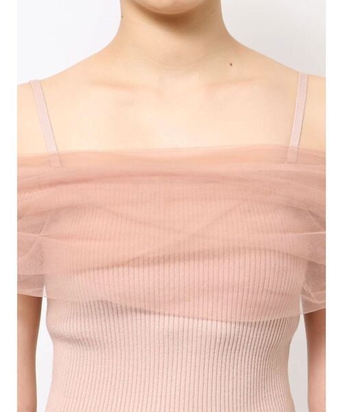 RESEXXY(リゼクシー)の「シアーコンビオフショルニット(ニット/セーター・レディース・ブルー/ピンク/ホワイト/ブラック・FREE)」の20枚目の写真