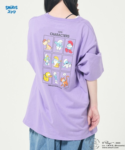 CORISCO（コリスコ）の「【The Smurfs/スマーフ】ファミリーTEE(M1)（Tシャツ/カットソー・メンズ・ブラック/カーキ/ホワイト/イエロー/パープル・MEDIUM/LARGE/X-LARGE）」の4枚目の写真
