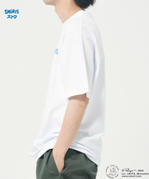 CORISCO（コリスコ）の「【The Smurfs/スマーフ】ファミリーTEE(M1)（Tシャツ/カットソー・メンズ・ブラック/カーキ/ホワイト/イエロー/パープル・MEDIUM/LARGE/X-LARGE）」の7枚目の写真