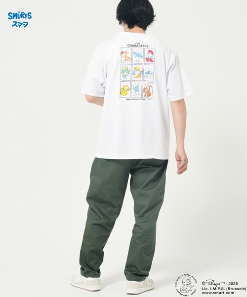 CORISCO（コリスコ）の「【The Smurfs/スマーフ】ファミリーTEE(M1)（Tシャツ/カットソー・メンズ・ブラック/カーキ/ホワイト/イエロー/パープル・MEDIUM/LARGE/X-LARGE）」の10枚目の写真