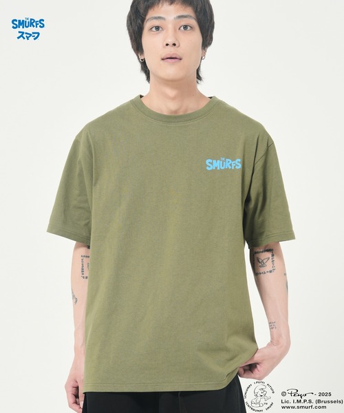 CORISCO（コリスコ）の「【The Smurfs/スマーフ】ファミリーTEE(M1)（Tシャツ/カットソー・メンズ・ブラック/カーキ/ホワイト/イエロー/パープル・MEDIUM/LARGE/X-LARGE）」の16枚目の写真
