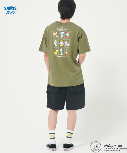 CORISCO（コリスコ）の「【The Smurfs/スマーフ】ファミリーTEE(M1)（Tシャツ/カットソー・メンズ・ブラック/カーキ/ホワイト/イエロー/パープル・MEDIUM/LARGE/X-LARGE）」の20枚目の写真
