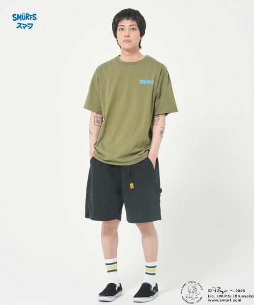 CORISCO（コリスコ）の「【The Smurfs/スマーフ】ファミリーTEE(M1)（Tシャツ/カットソー・メンズ・ブラック/カーキ/ホワイト/イエロー/パープル・MEDIUM/LARGE/X-LARGE）」の18枚目の写真