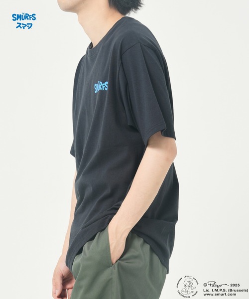 CORISCO（コリスコ）の「【The Smurfs/スマーフ】ファミリーTEE(M1)（Tシャツ/カットソー・メンズ・ブラック/カーキ/ホワイト/イエロー/パープル・MEDIUM/LARGE/X-LARGE）」の12枚目の写真
