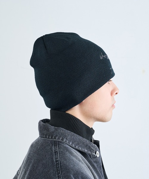 THRASHER(スラッシャー)の「【THRASHER】THRASHER マルチロゴニット帽 YMY(ニットキャップ/ビーニー・メンズ・ブラック系1/ブラック/グレー・FREE)」の7枚目の写真