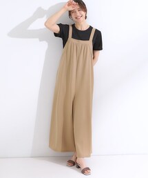 オールインワン・サロペット（ブラウン/茶色系）ファッション