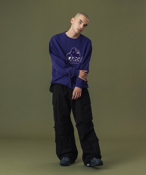 XLARGE(エクストララージ)の「CARGO WIDE PANTS(カーゴパンツ・メンズ・ブラック/オリーブ・30inch/32inch/34inch/36inch)」の13枚目の写真