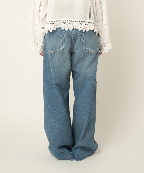 RNA-N（アールエヌエーエヌ）の「R4369 ＤＥＮＩＭ　ＷＩＤＥ　ＰＡＮＴＳ（デニムパンツ・レディース・ブルー系その他・MEDIUM/SMALL）」の16枚目の写真