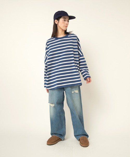 RNA-N（アールエヌエーエヌ）の「R4369 ＤＥＮＩＭ　ＷＩＤＥ　ＰＡＮＴＳ（デニムパンツ・レディース・ブルー系その他・MEDIUM/SMALL）」の12枚目の写真