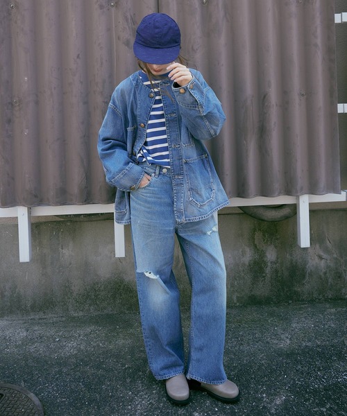 RNA-N（アールエヌエーエヌ）の「R4369 ＤＥＮＩＭ　ＷＩＤＥ　ＰＡＮＴＳ（デニムパンツ・レディース・ブルー系その他・MEDIUM/SMALL）」の18枚目の写真
