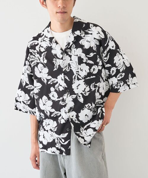 CRAFT STANDARD BOUTIQUE（クラフトスタンダードブティック）の「レーヨンオープンカラーシャツ（シャツ/ブラウス・メンズ・A/C/B・M/L/XL）」の2枚目の写真