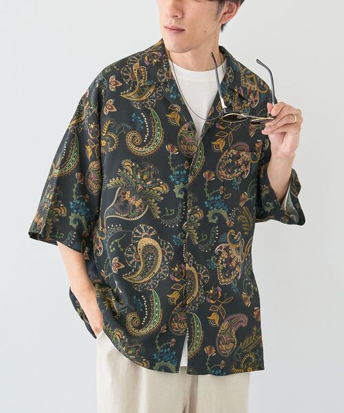 CRAFT STANDARD BOUTIQUE（クラフトスタンダードブティック）の「レーヨンオープンカラーシャツ（シャツ/ブラウス・メンズ・A/C/B・M/L/XL）」の11枚目の写真