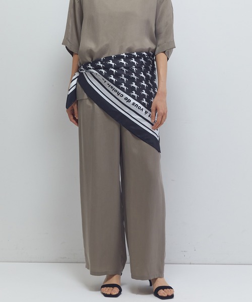 1er Arrondissement(プルミエアロンディスモン)の「【新色追加2】キュプラフィブリルイージーパンツ(その他パンツ・レディース・ベージュ系その他/ブラウン系その他5/ブラウン系その他4・38/36)」の1枚目の写真