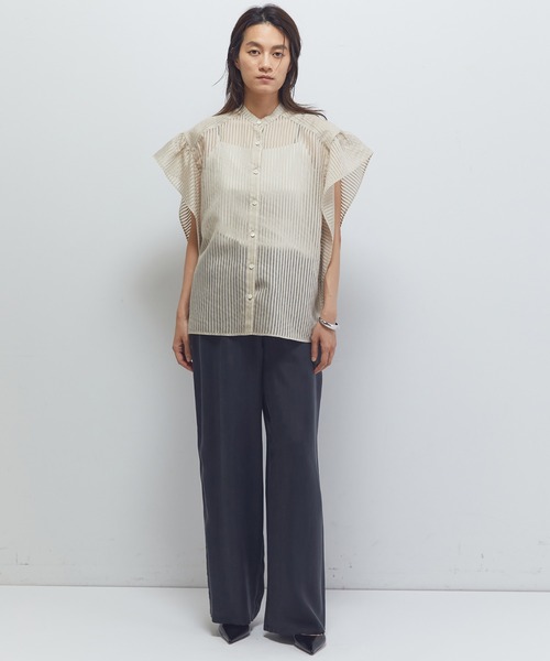 1er Arrondissement(プルミエアロンディスモン)の「【新色追加2】キュプラフィブリルイージーパンツ(その他パンツ・レディース・ベージュ系その他/ブラウン系その他5/ブラウン系その他4・38/36)」の7枚目の写真