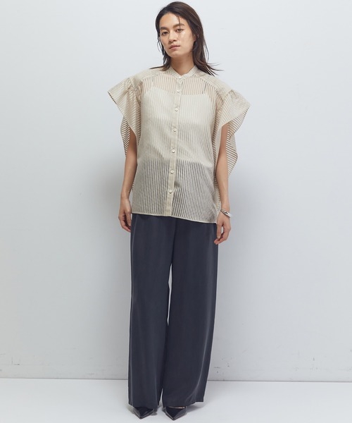 1er Arrondissement(プルミエアロンディスモン)の「【新色追加2】キュプラフィブリルイージーパンツ(その他パンツ・レディース・ベージュ系その他/ブラウン系その他5/ブラウン系その他4・38/36)」の8枚目の写真