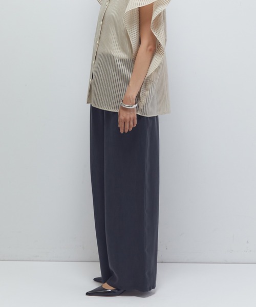 1er Arrondissement(プルミエアロンディスモン)の「【新色追加2】キュプラフィブリルイージーパンツ(その他パンツ・レディース・ベージュ系その他/ブラウン系その他5/ブラウン系その他4・38/36)」の6枚目の写真