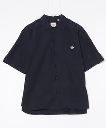 【個性派古着】ダントン　日本製　ハーフコート　サイズ40 Ｌ相当 牛革ボタン ダントン/コート/40/ウール/BLU/無地/青/