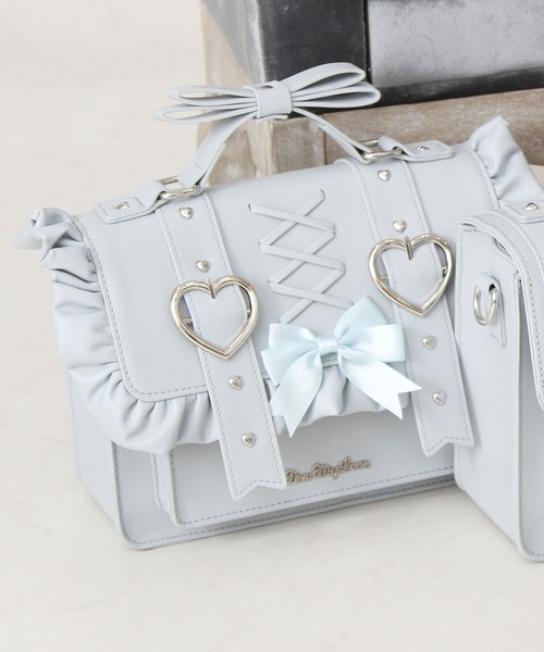 DearMyLove（ディアマイラブ）の「選べるデザインリボンショルダーバッグ（ショルダーバッグ・レディース・ブルー系その他/レッド/レッド系その他/ピンク系その他/ブラック/ベビーピンク/サックスブルー/ブラック系その他・FREE）」の5枚目の写真