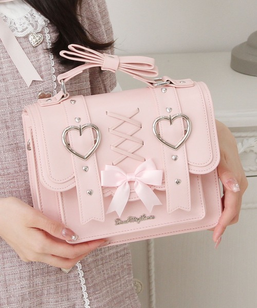 DearMyLove（ディアマイラブ）の「選べるデザインリボンショルダーバッグ（ショルダーバッグ・レディース・ブルー系その他/レッド/レッド系その他/ピンク系その他/ブラック/ベビーピンク/サックスブルー/ブラック系その他・FREE）」の6枚目の写真