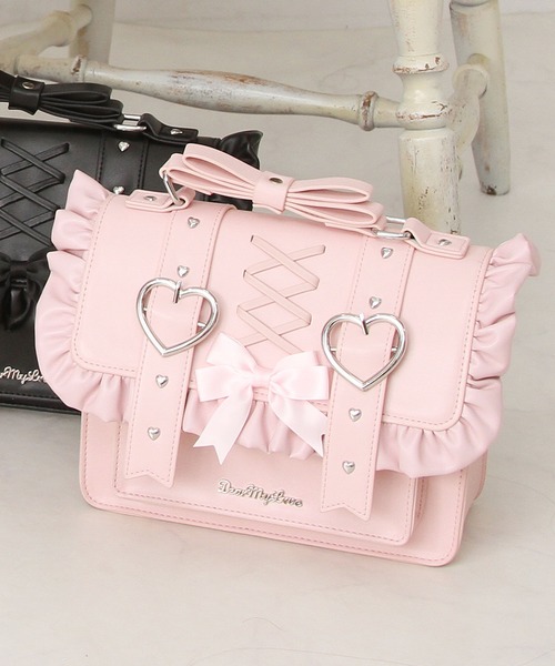 DearMyLove（ディアマイラブ）の「選べるデザインリボンショルダーバッグ（ショルダーバッグ・レディース・ブルー系その他/レッド/レッド系その他/ピンク系その他/ブラック/ベビーピンク/サックスブルー/ブラック系その他・FREE）」の7枚目の写真