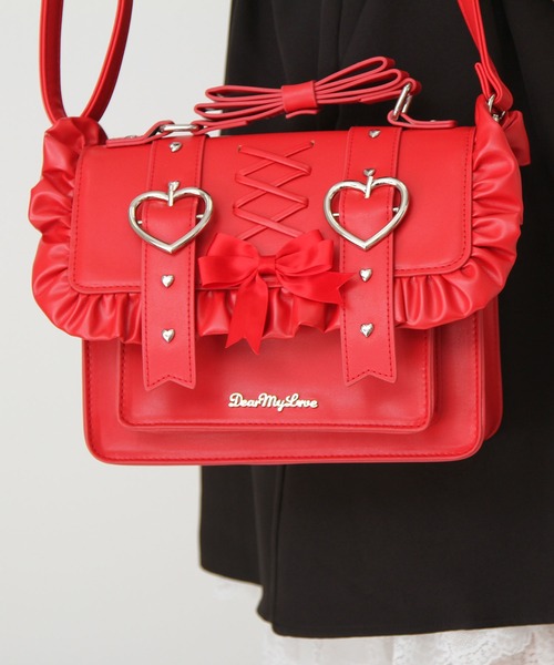 DearMyLove（ディアマイラブ）の「選べるデザインリボンショルダーバッグ（ショルダーバッグ・レディース・ブルー系その他/レッド/レッド系その他/ピンク系その他/ブラック/ベビーピンク/サックスブルー/ブラック系その他・FREE）」の8枚目の写真