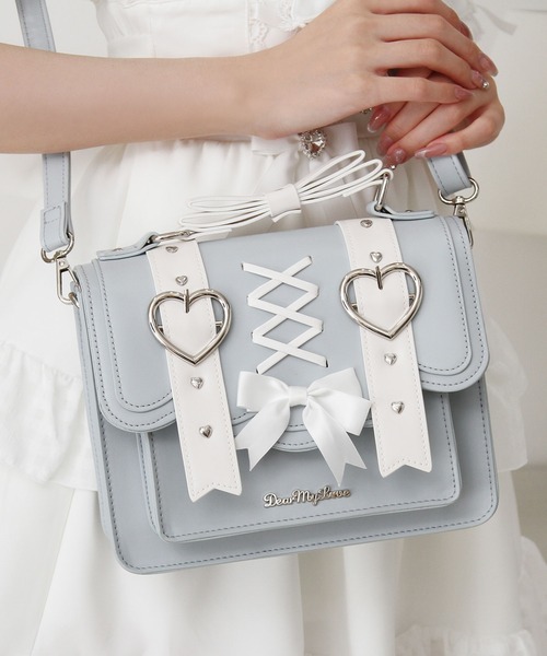 DearMyLove（ディアマイラブ）の「選べるデザインリボンショルダーバッグ（ショルダーバッグ・レディース・ブルー系その他/レッド/レッド系その他/ピンク系その他/ブラック/ベビーピンク/サックスブルー/ブラック系その他・FREE）」の4枚目の写真