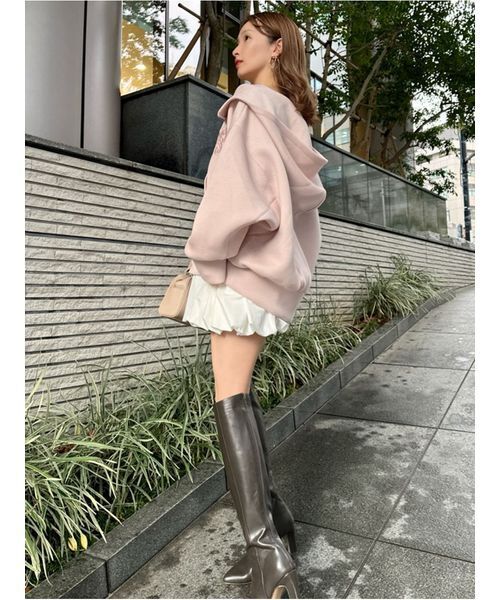 snidel ボリュームパーカー ベージュ SNIDEL（スナイデル）の「ボリュームパーカー（パーカー）」 - WEAR