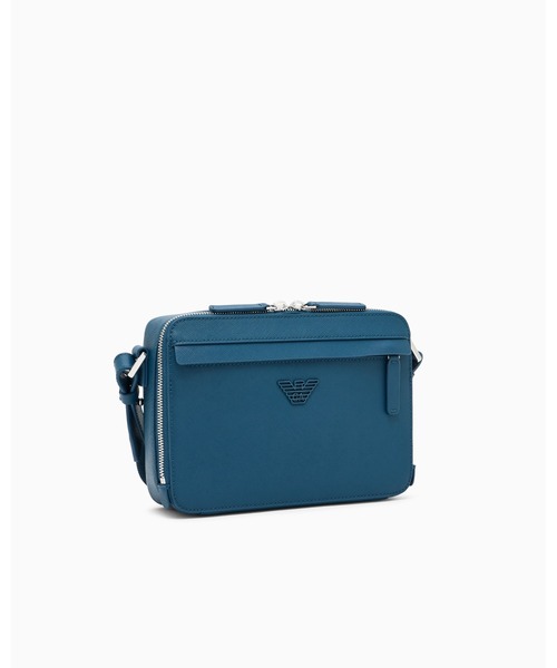 EMPORIO ARMANI（エンポリオアルマーニ）の「【エンポリオ アルマーニ】ASV カメラバッグ  イーグルプレート ミニ（ショルダーバッグ・メンズ・ブラック/ダークグリーン/インディゴブルー・FREE）」の13枚目の写真