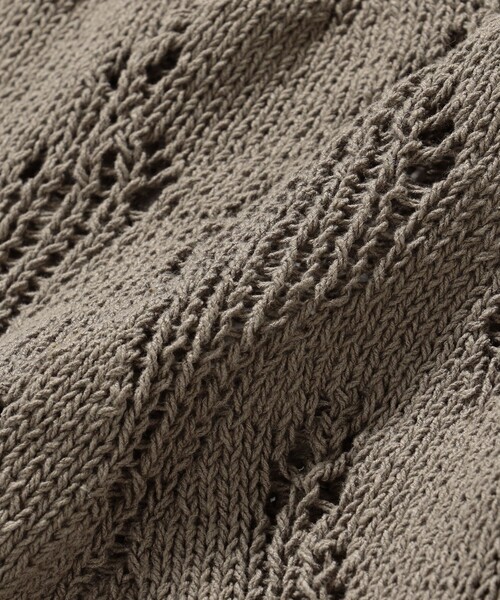 BEAMS（ビームス）の「リラックスフィット 3ゲージ クルーネック ニット（ニット/セーター・メンズ・ネイビー/グレー・S/M/L/XL）」の8枚目の写真