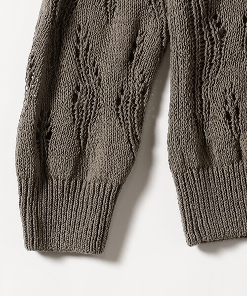 BEAMS（ビームス）の「リラックスフィット 3ゲージ クルーネック ニット（ニット/セーター・メンズ・ネイビー/グレー・S/M/L/XL）」の14枚目の写真