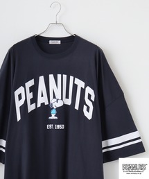 PEAUTS ロゴグラデーションプリントキングTシャツ
