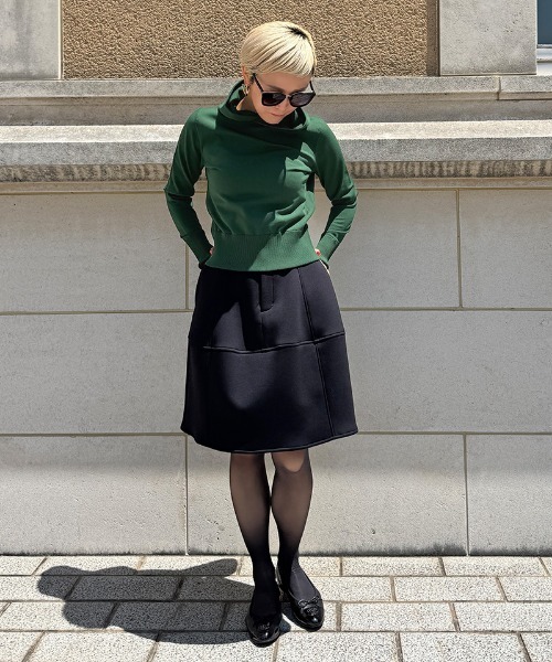 JENNE(ジェンヌ)の「エアリーニットフーディー【UVカット・マシンウォッシャブル】(カーディガン/ボレロ・レディース・キャメル/グリーン/ブラック・SMALL/MEDIUM/LARGE)」の11枚目の写真