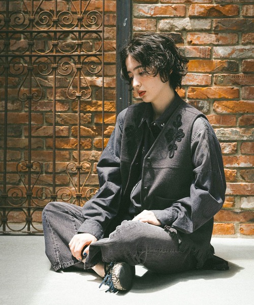 ニコアンド リメイク デニム シャツ ニコアンド リメイク風